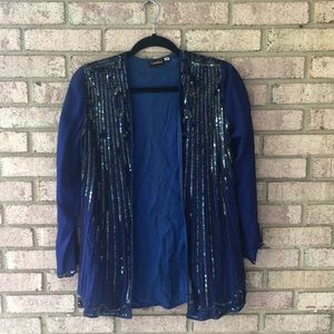 Caroline Sequin Jacket Cardigan Size M